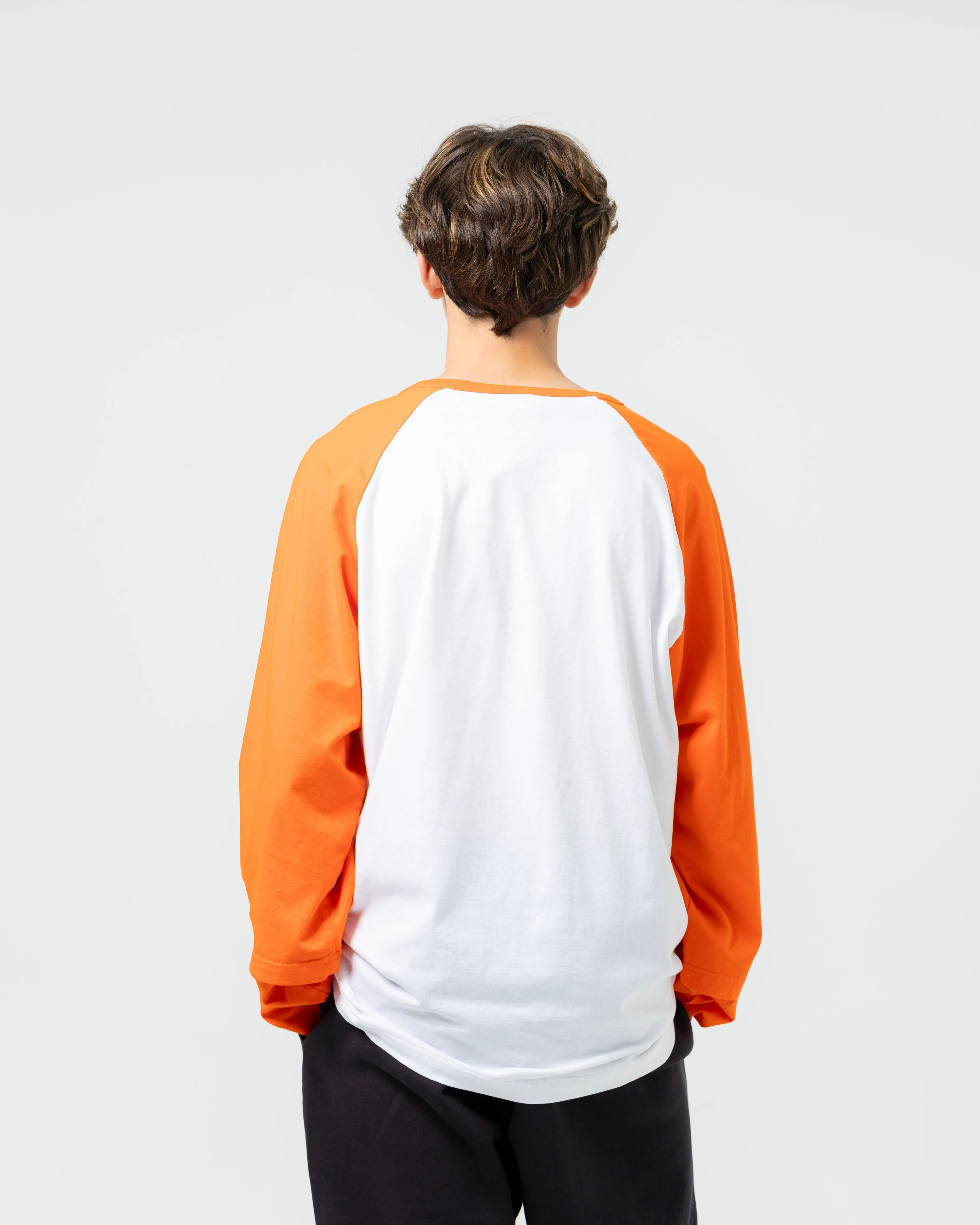 Double Sleeve Baseball L/S Tee | Orange