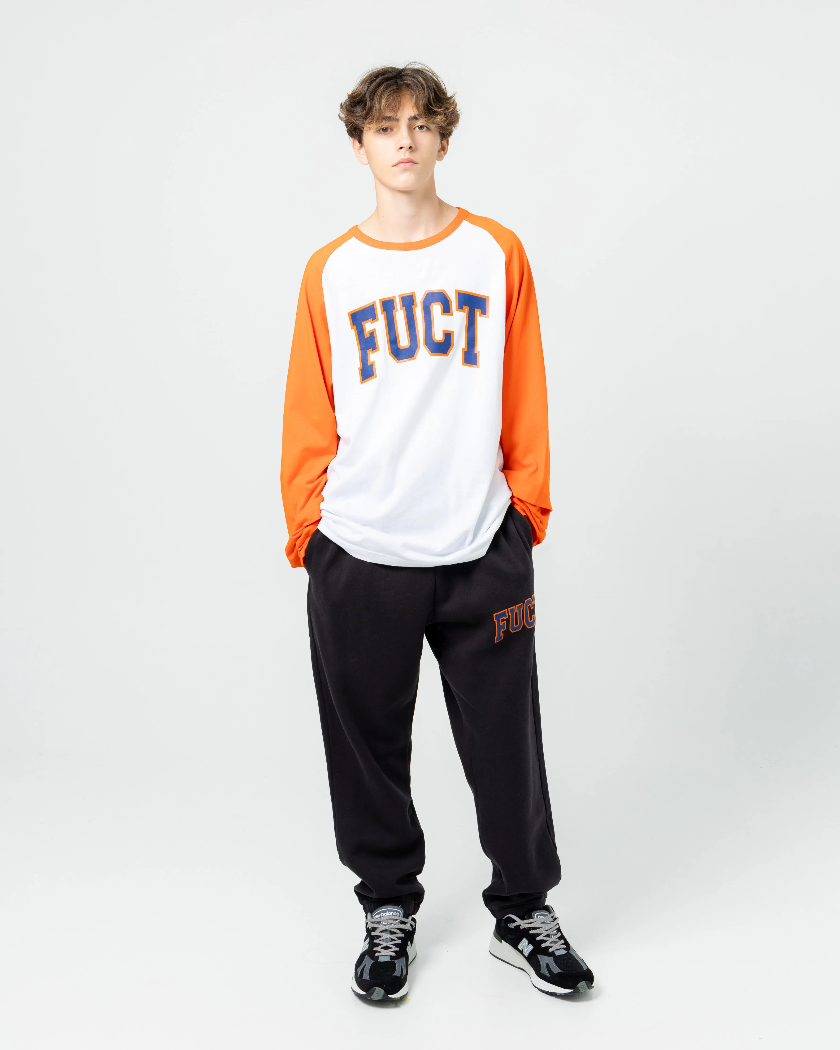 Double Sleeve Baseball L/S Tee | Orange