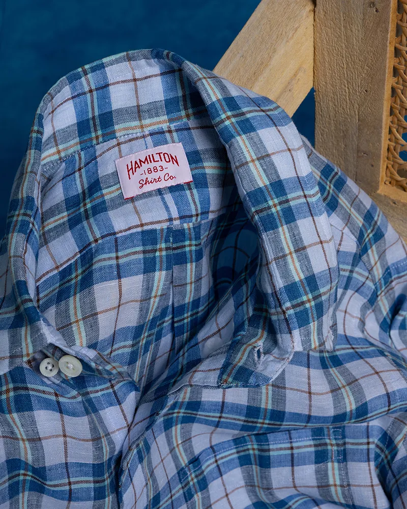 Dryden Linen Plaid (Blue)