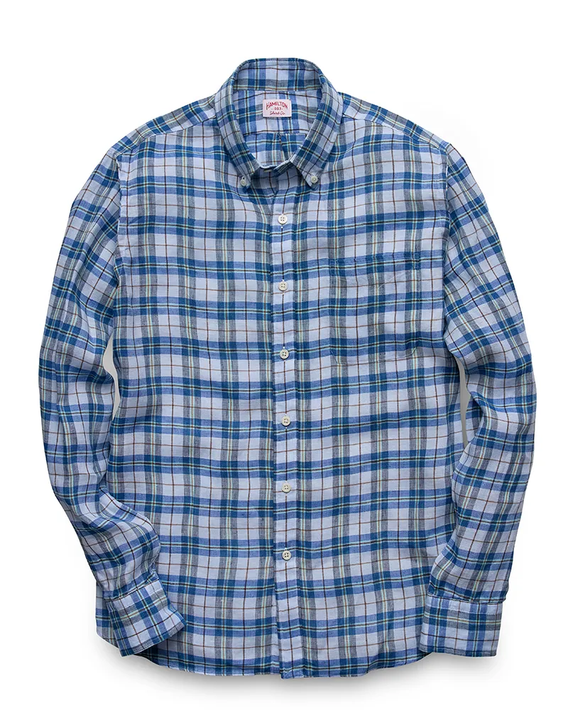 Dryden Linen Plaid (Blue)