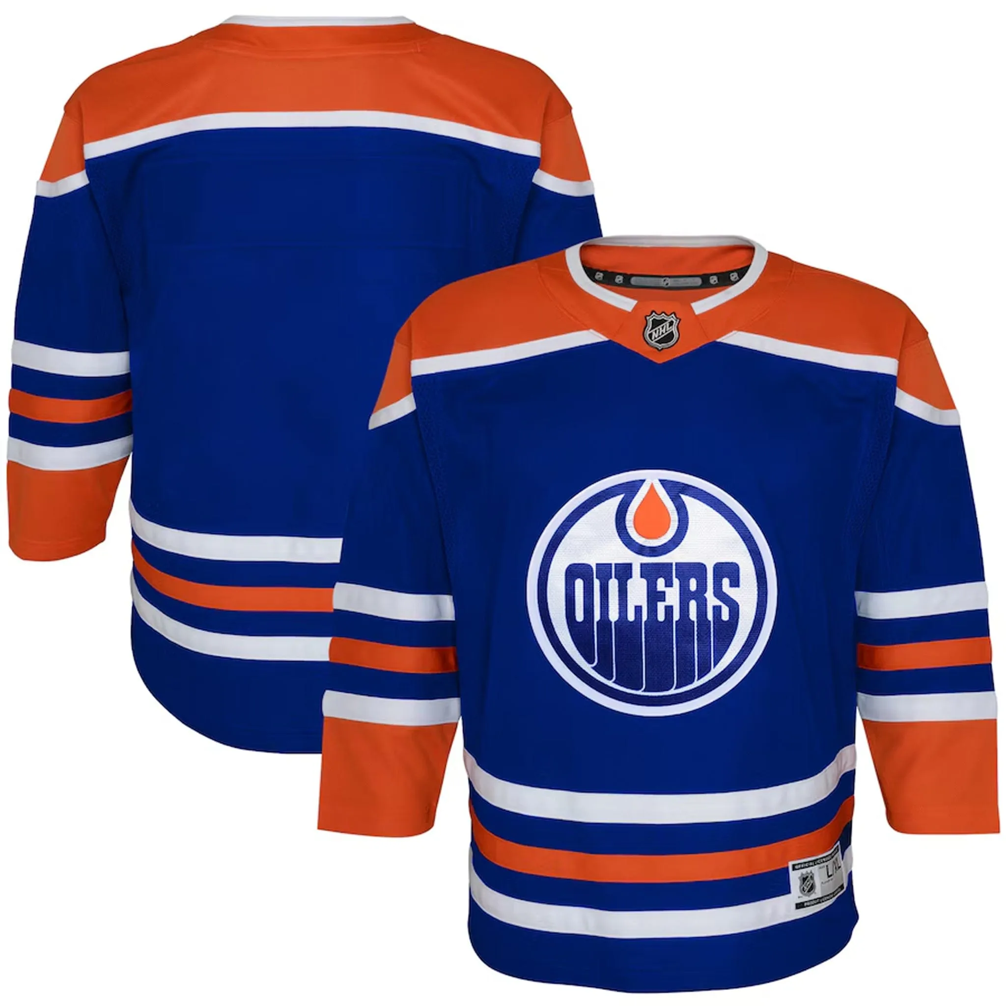 Edmonton Oilers Home Outer Stuff Replica Youth Jersey