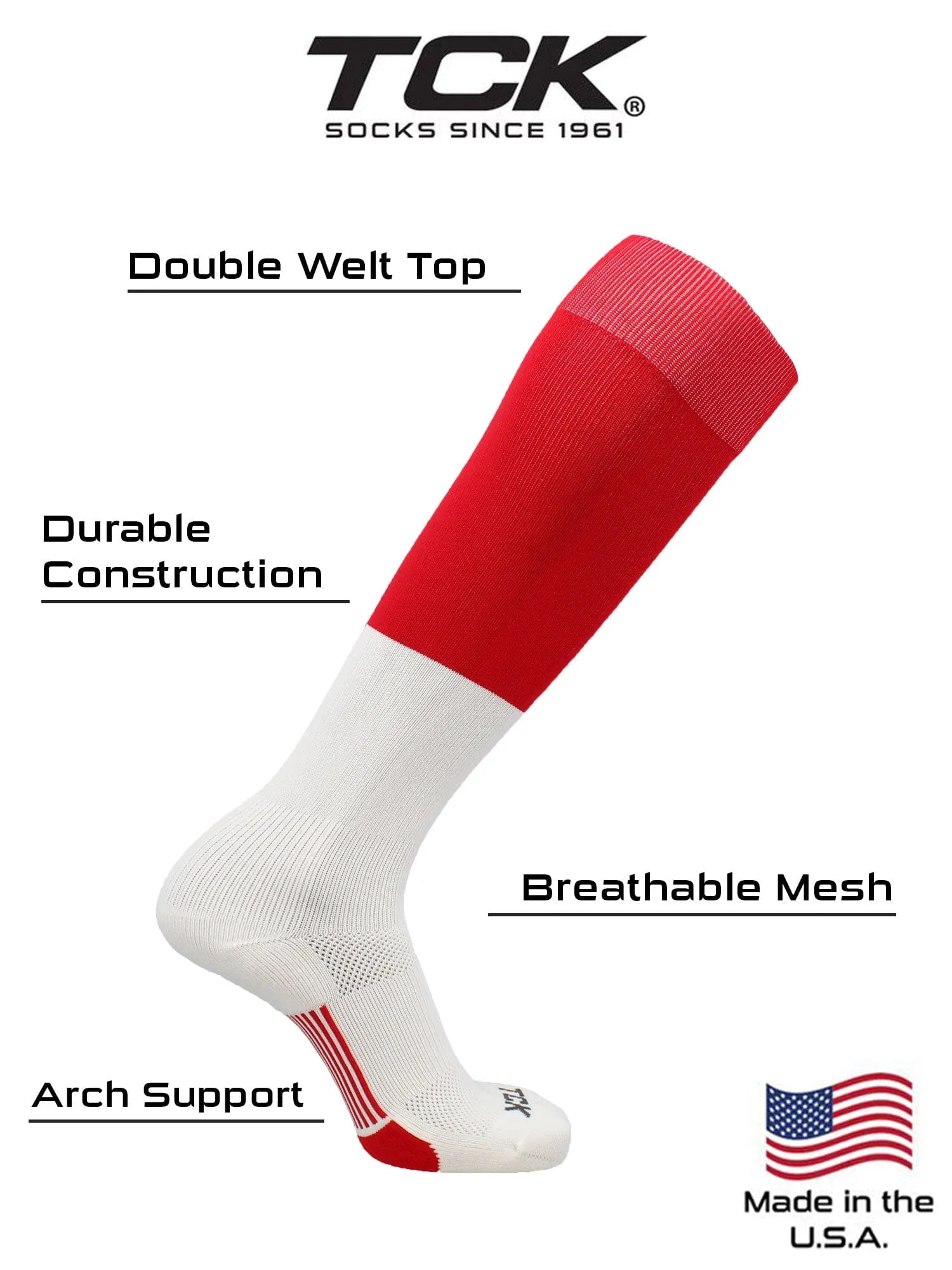 End Zone Over the Calf Football Socks