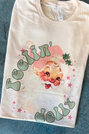 Feelin' Jolly Cream Tee