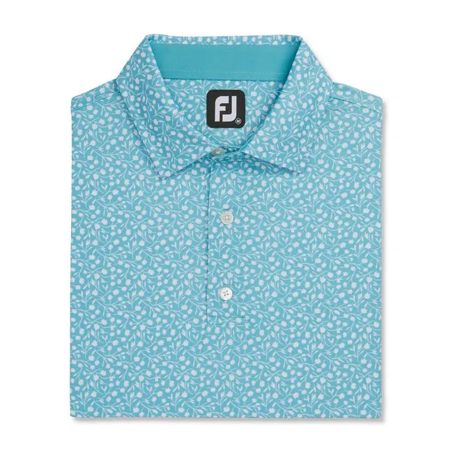FootJoy Men's Lisle Tossed Tulips Self Collar