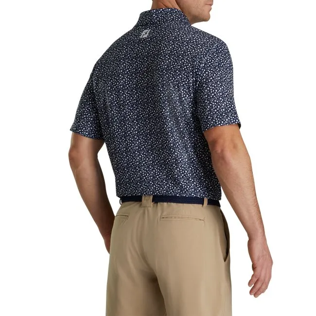 FootJoy Men's Lisle Tossed Tulips Self Collar