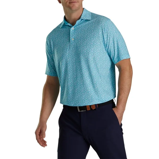 FootJoy Men's Lisle Tossed Tulips Self Collar