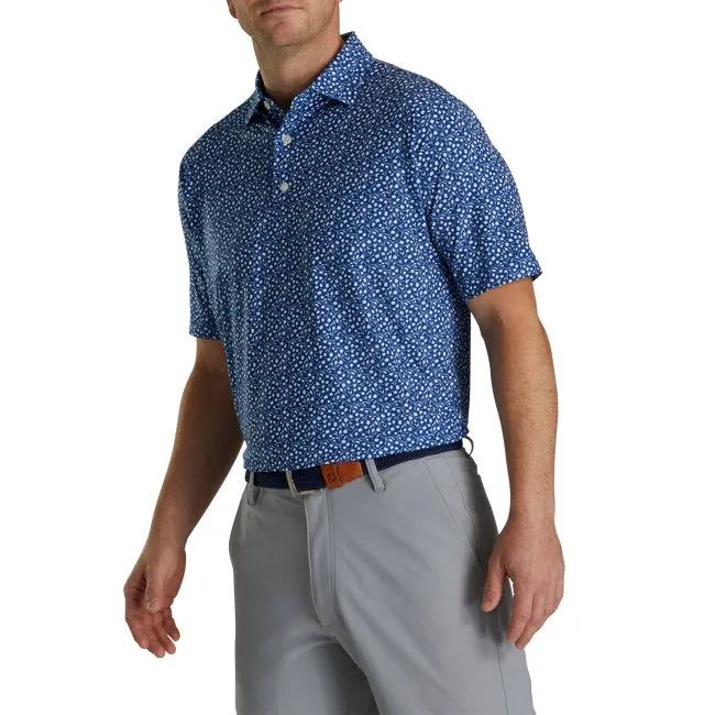 FootJoy Men's Lisle Tossed Tulips Self Collar
