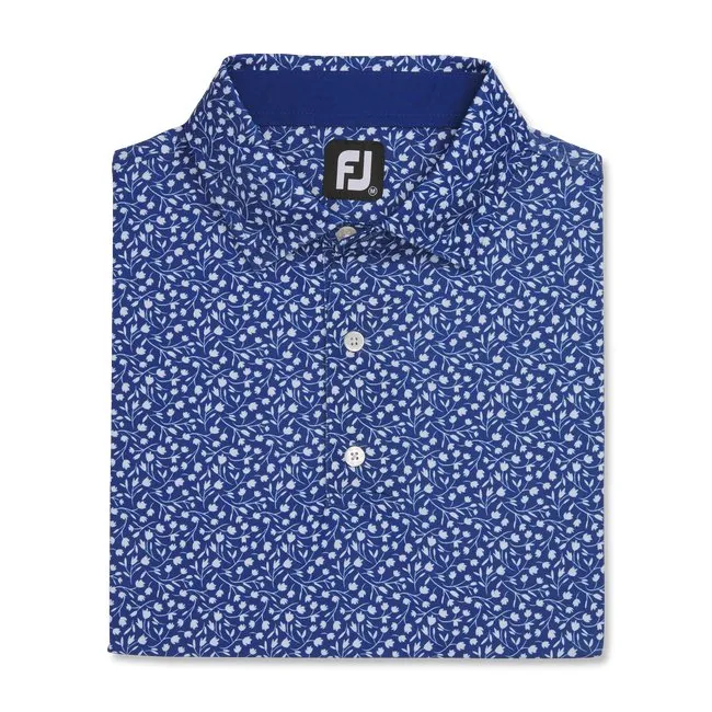 FootJoy Men's Lisle Tossed Tulips Self Collar
