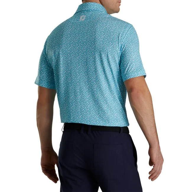 FootJoy Men's Lisle Tossed Tulips Self Collar