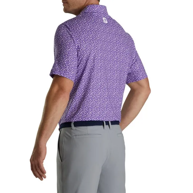 FootJoy Men's Lisle Tossed Tulips Self Collar
