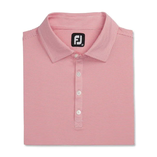 FootJoy Men's Micro Feeder Stripe Lisle Self Collar