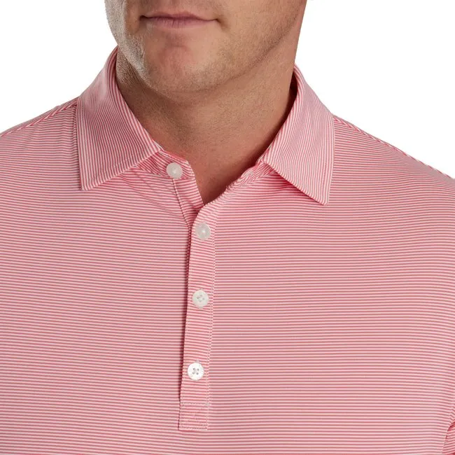 FootJoy Men's Micro Feeder Stripe Lisle Self Collar