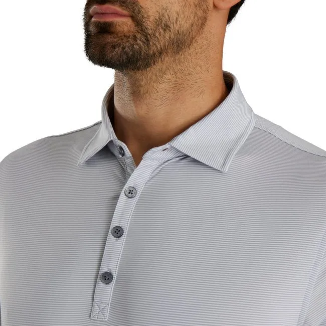 FootJoy Men's Micro Feeder Stripe Lisle Self Collar