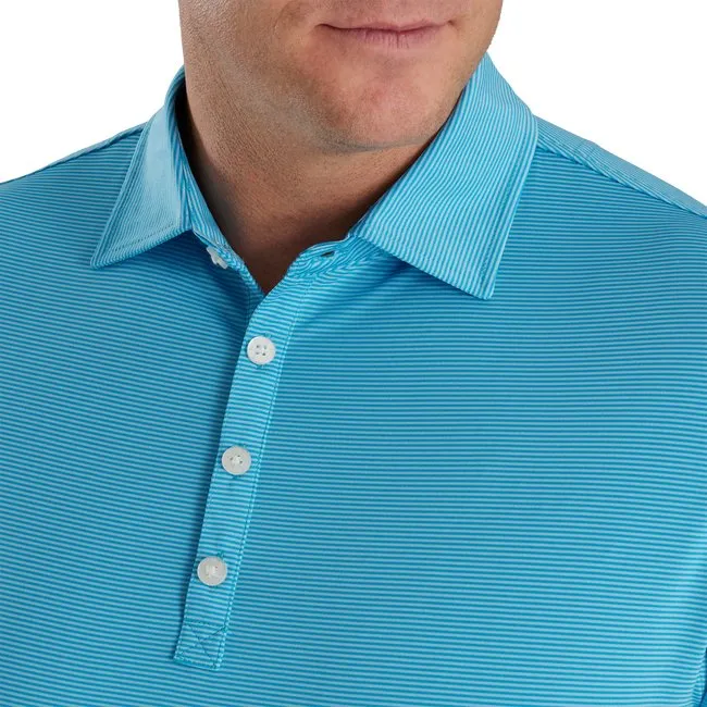FootJoy Men's Micro Feeder Stripe Lisle Self Collar