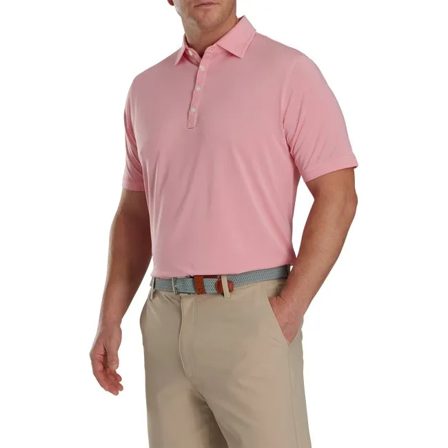 FootJoy Men's Micro Feeder Stripe Lisle Self Collar