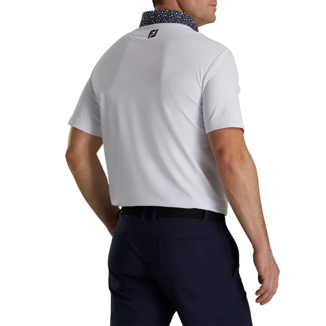 FootJoy Men's Pique Tulip Trim Stretch Lisle Collar