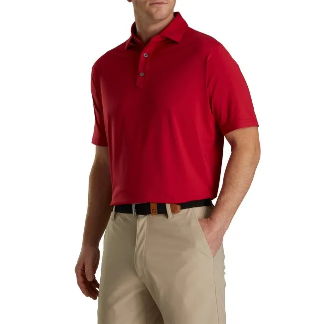 FootJoy Men's Solid Lisle Set On Placket