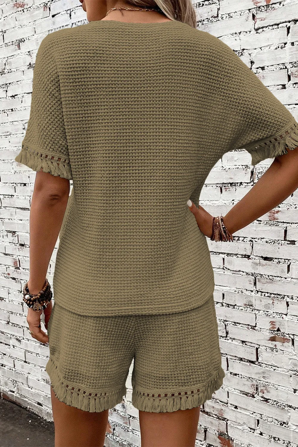 Fringe Trim Two Piece Set