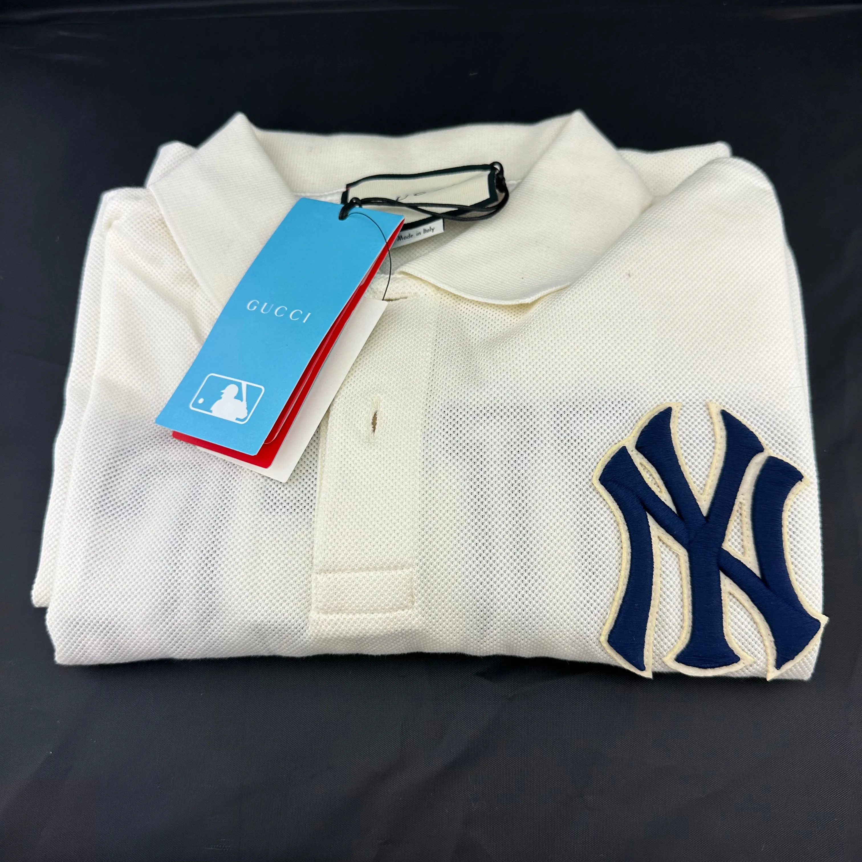 Gucci x MLB NY Yankees Short Sleeved Polo Shirt