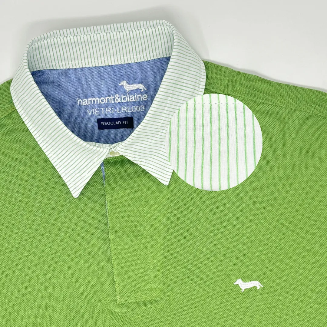 Harmont & Blaine Vietri Collar Polo - Green