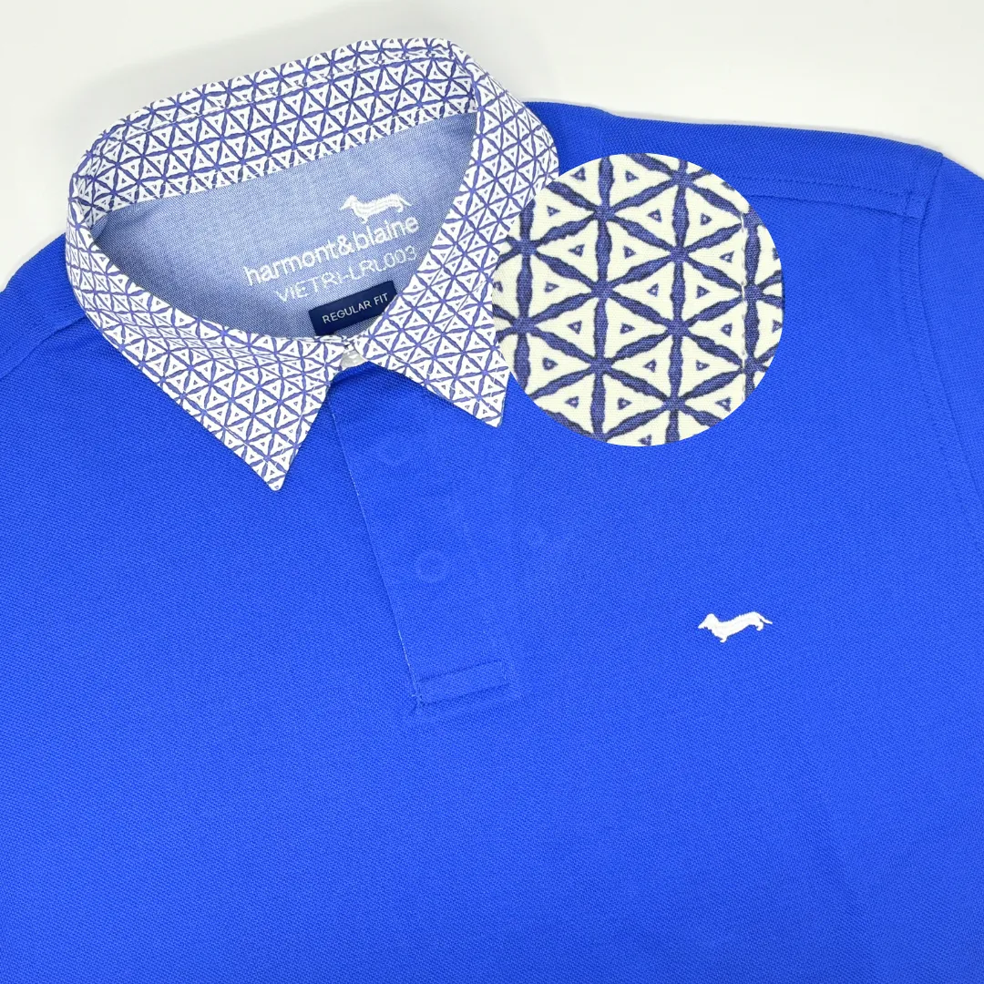 Harmont & Blaine Vietri Collar Polo - Hydrangea