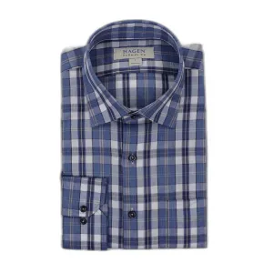 HBA1154 Melange Plaid Sport Shirt