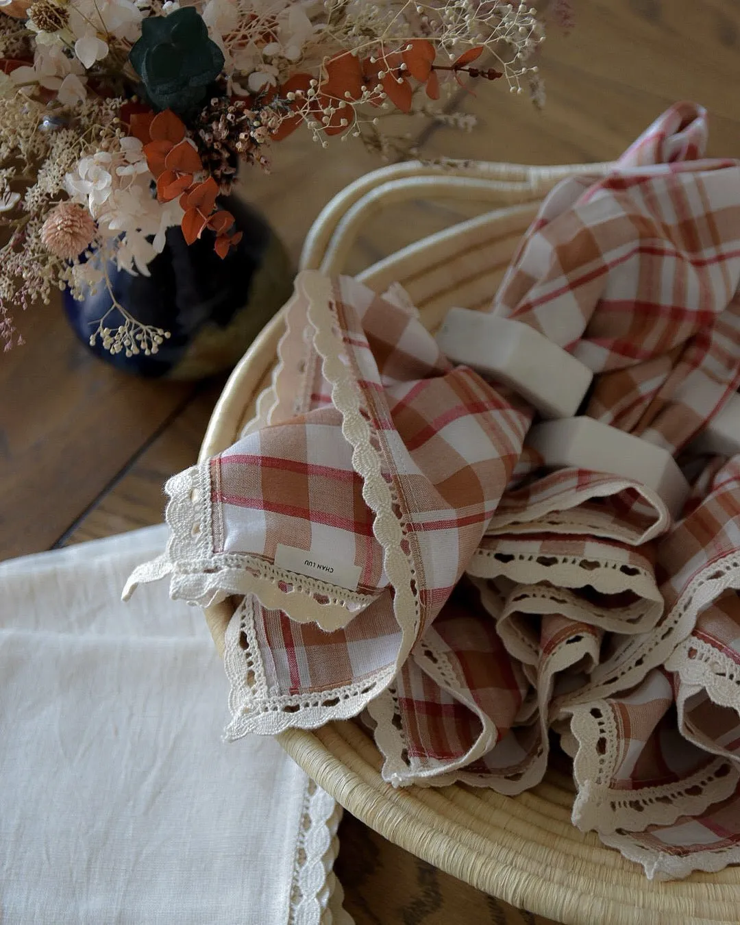 Heirloom Plaid Print Napkin Set (Set Of Four)