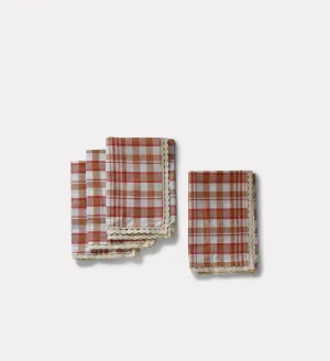 Heirloom Plaid Print Napkin Set (Set Of Four)