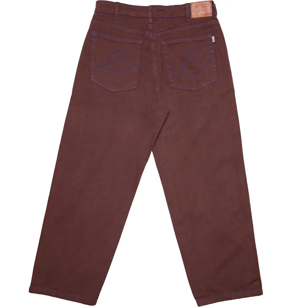 Hoddle 12 Ounce Denim Ranger Jean Brown/Blue Stitching