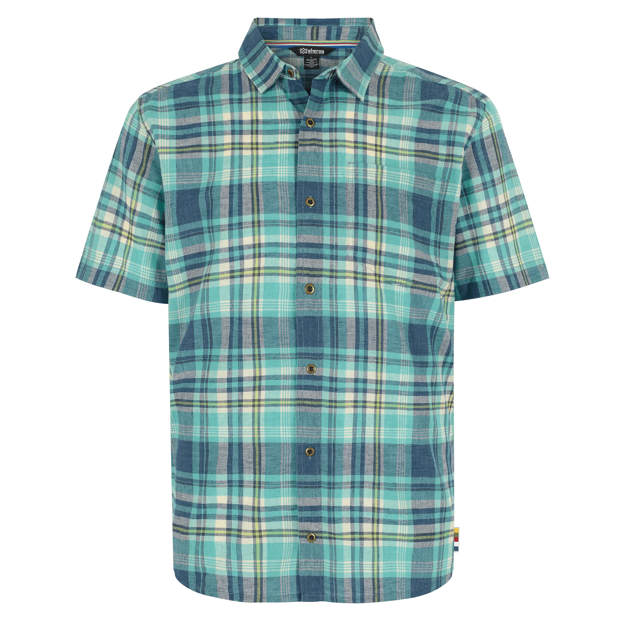 Hosh Plaid Short Sleeve Shirt - Azule