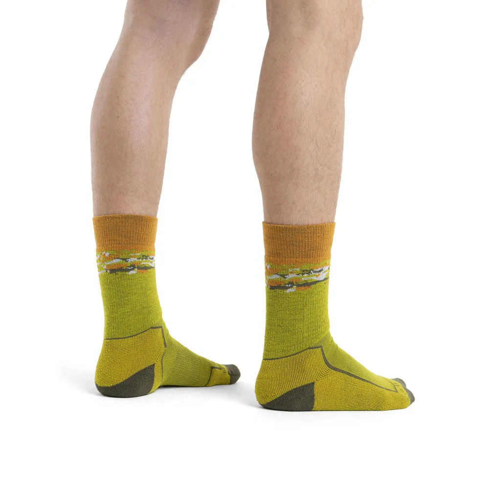 Icebreaker Mens Hike  Medium Crew Sedimentary