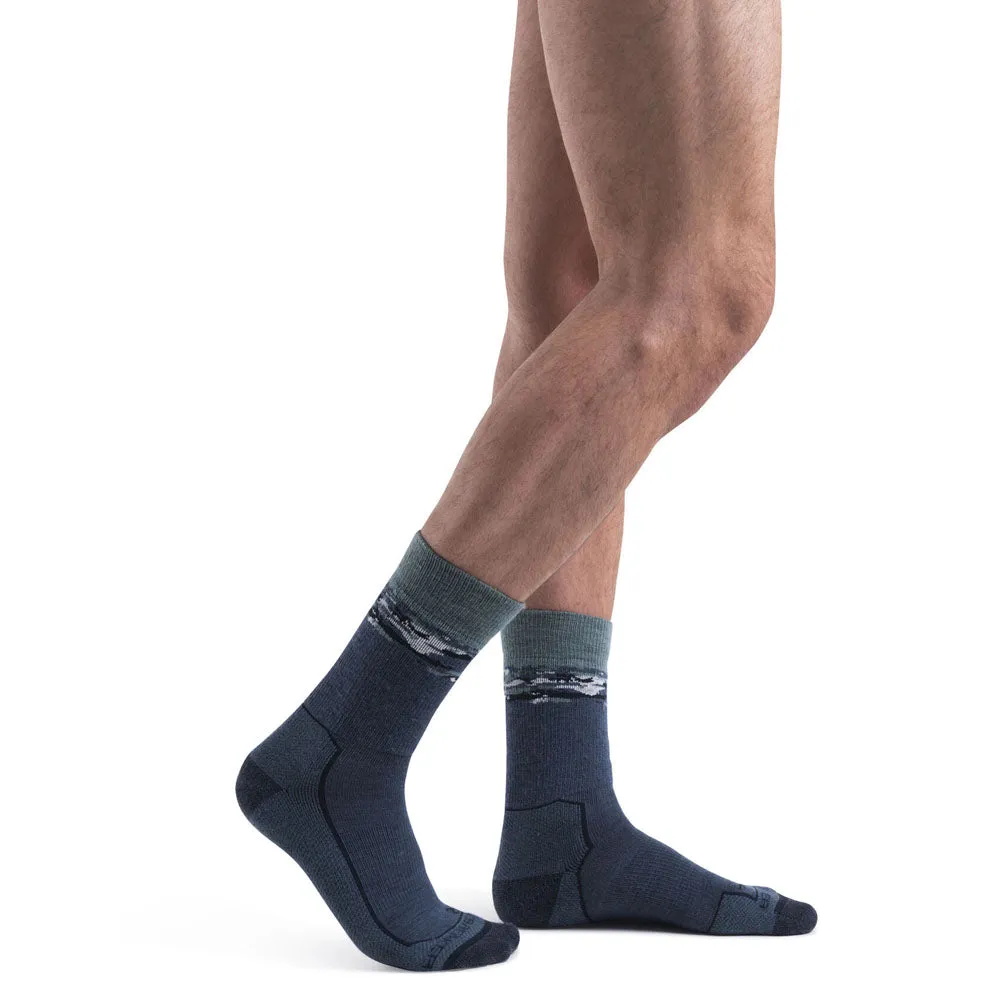 Icebreaker Mens Hike  Medium Crew Sedimentary