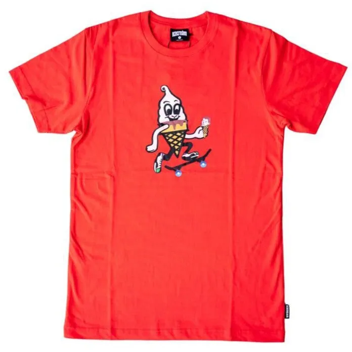 ICECEAM KICK PUSH RED TEE