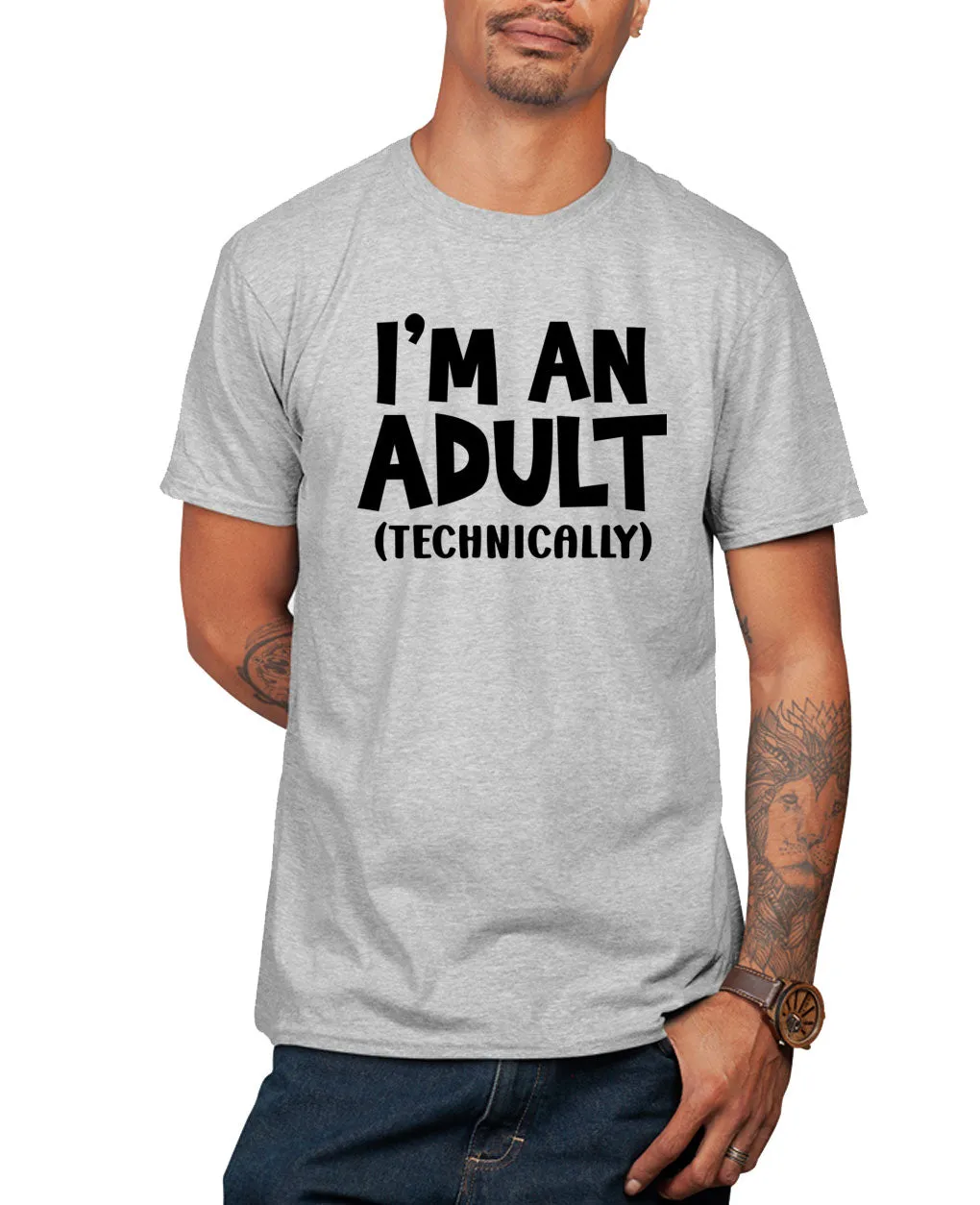 I'm an adult technically t-shirt, funny novelty t-shirt