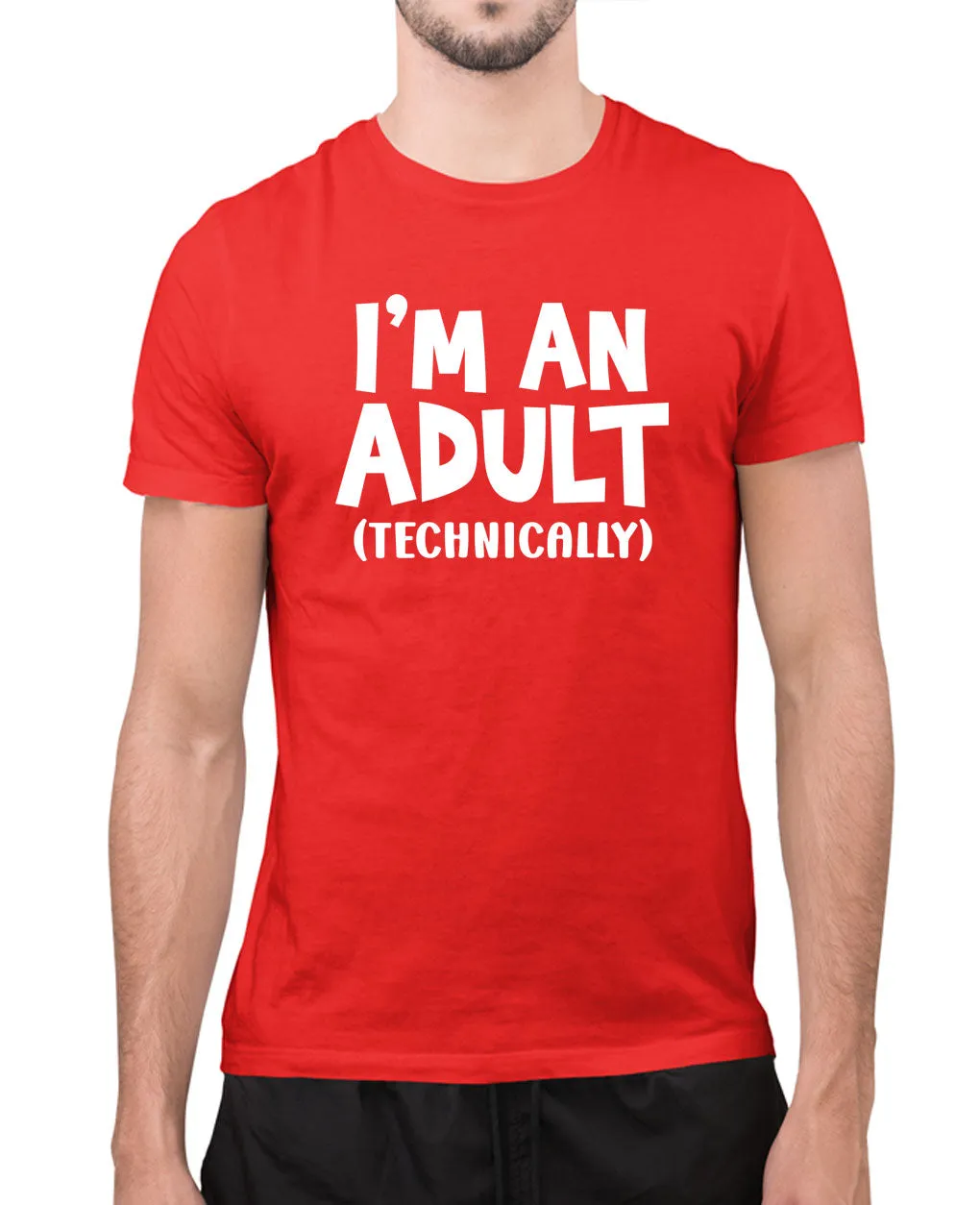 I'm an adult technically t-shirt, funny novelty t-shirt