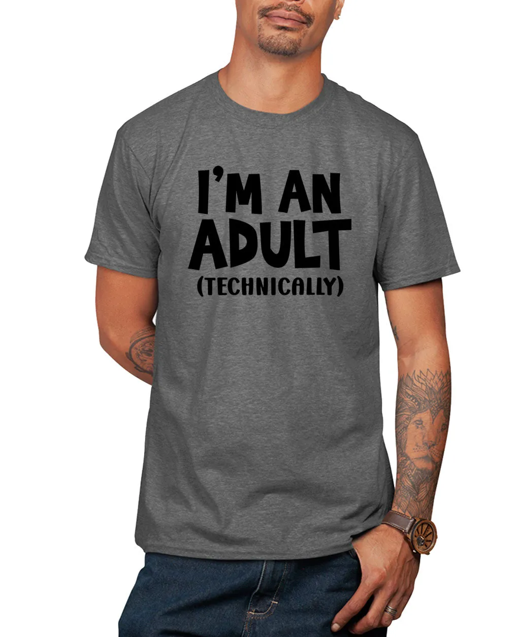 I'm an adult technically t-shirt, funny novelty t-shirt