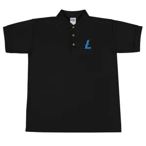 Litecoin Embroidered Polo Shirt
