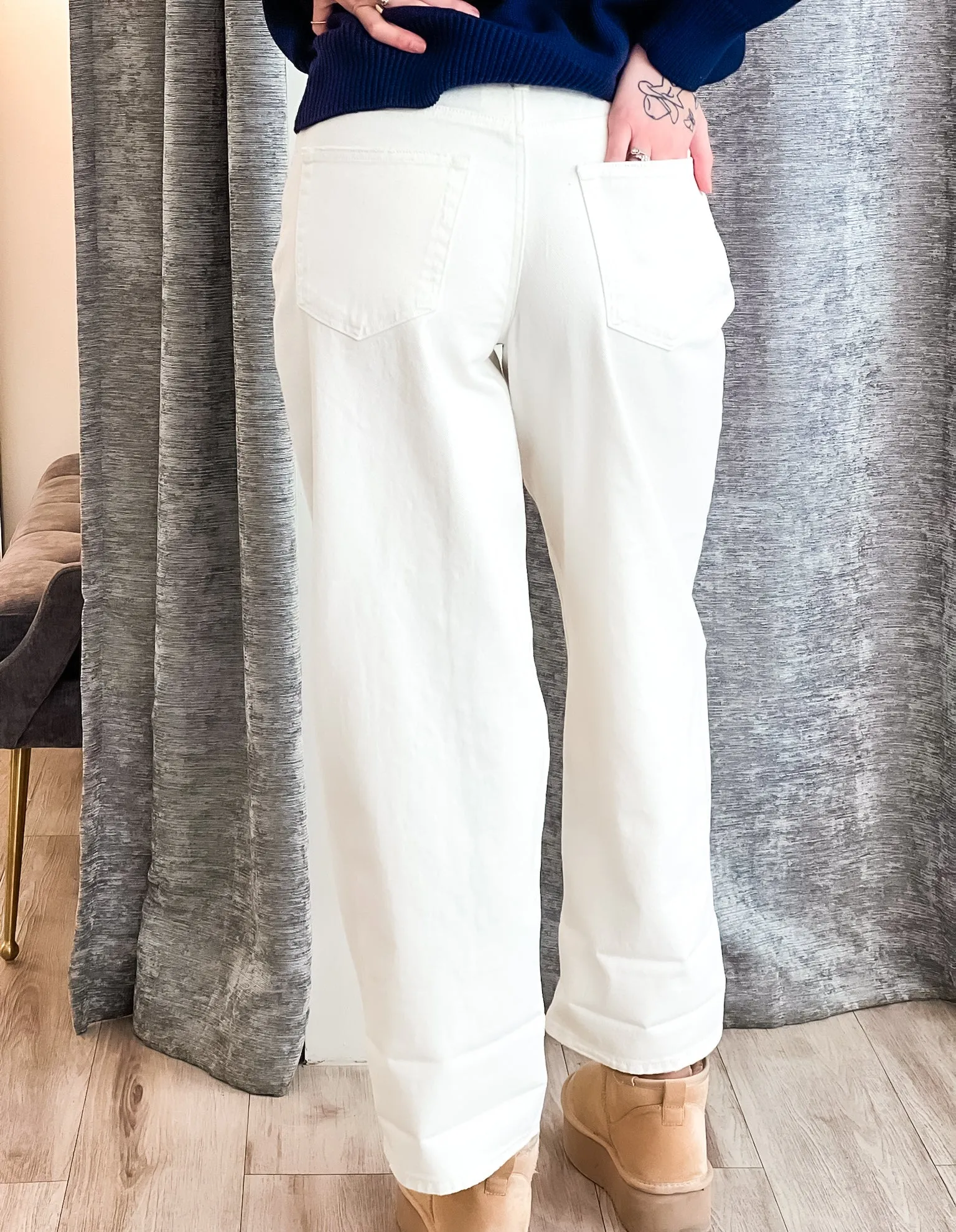Lou Denim Pant - Off White