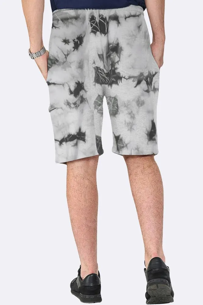 Men Drawcord Side Zipper Plain Shorts