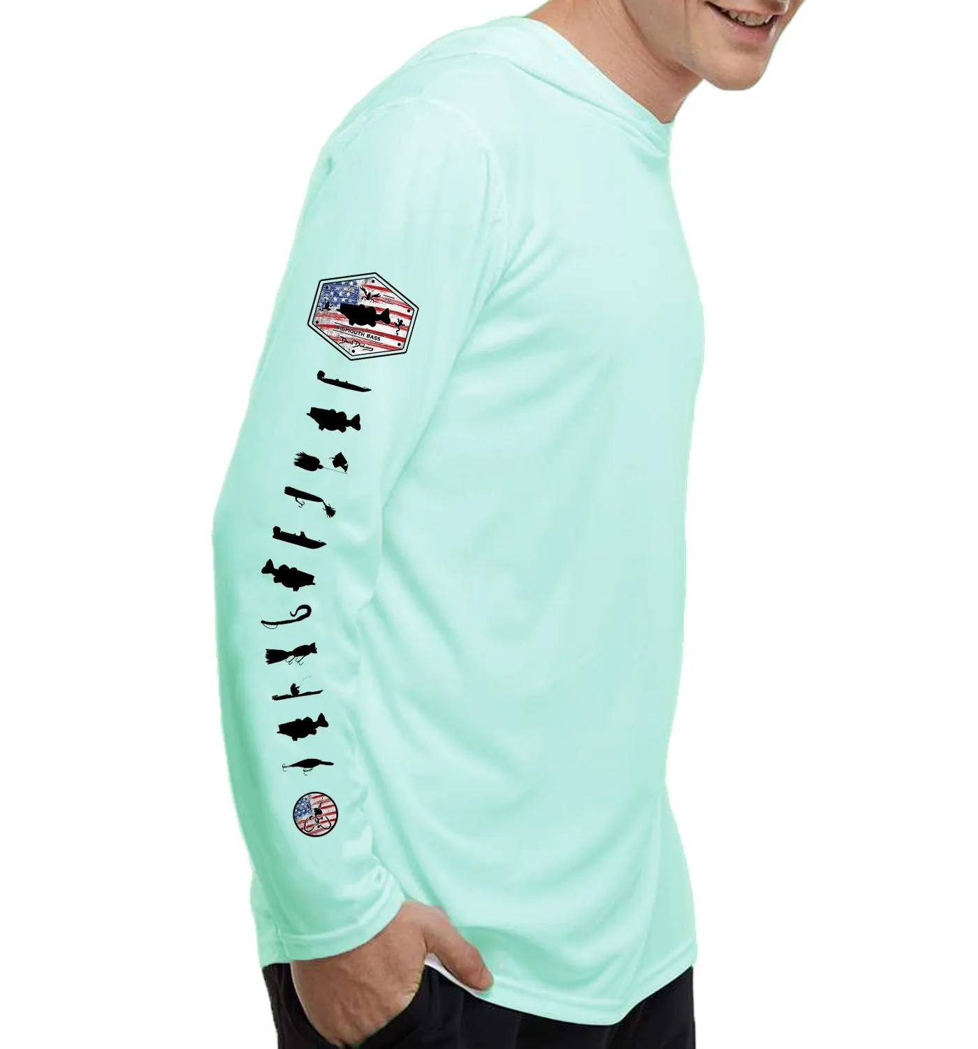 Men's American Largemouth Bass Performance Seagrass Hoodie