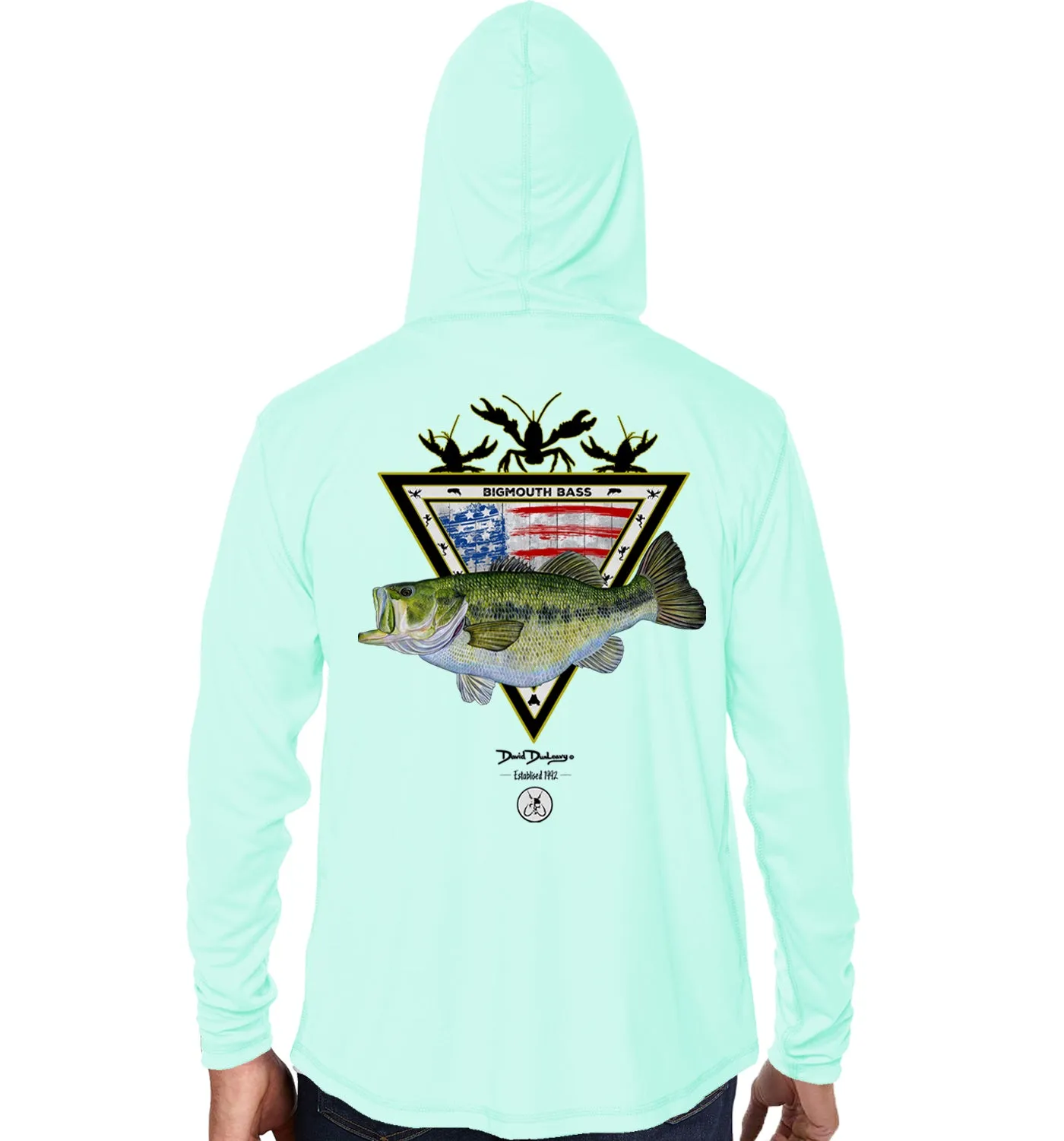 Men's American Largemouth Bass Performance Seagrass Hoodie