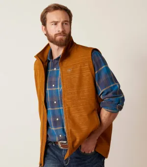 Men’s Ariat Chestnut Embossed Logo 2.0 Softshell Vest