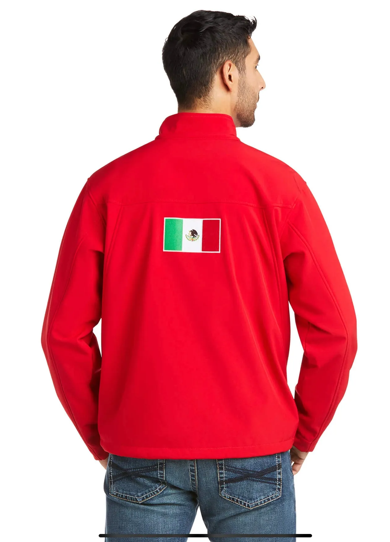 Men’s Ariat Red New Team SoftShell Mexico Jacket
