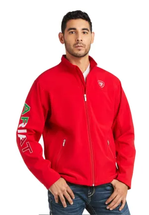 Men’s Ariat Red New Team SoftShell Mexico Jacket