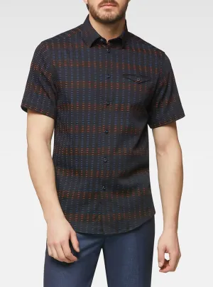 Men's casual short sleeve stretch shirt