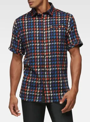 Men's casual short sleeve stretch shirt