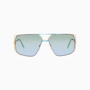 Men's Cazal 9093 001 Turquoise Green Sunglasses