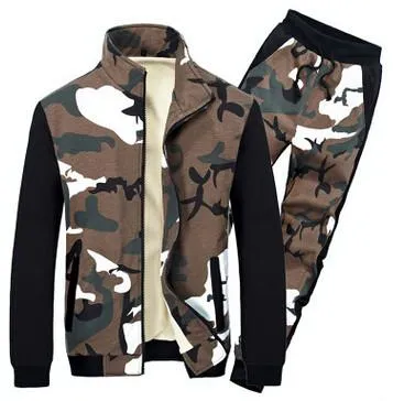 Men's Dark Camo Match Track Suit