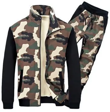 Men's Dark Camo Match Track Suit