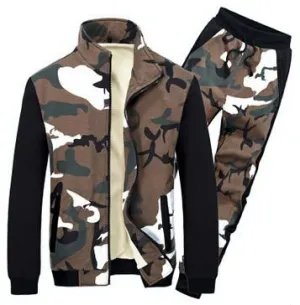 Men's Dark Camo Match Track Suit
